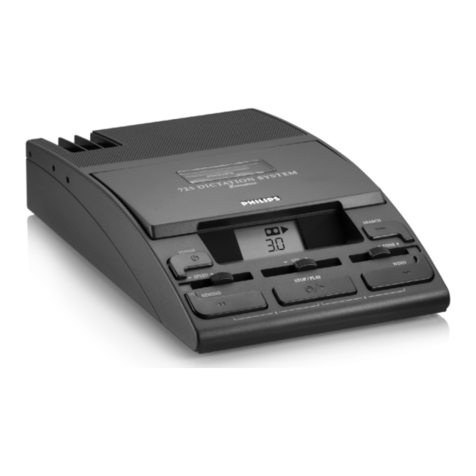 Philips Dictation System 725 User manual