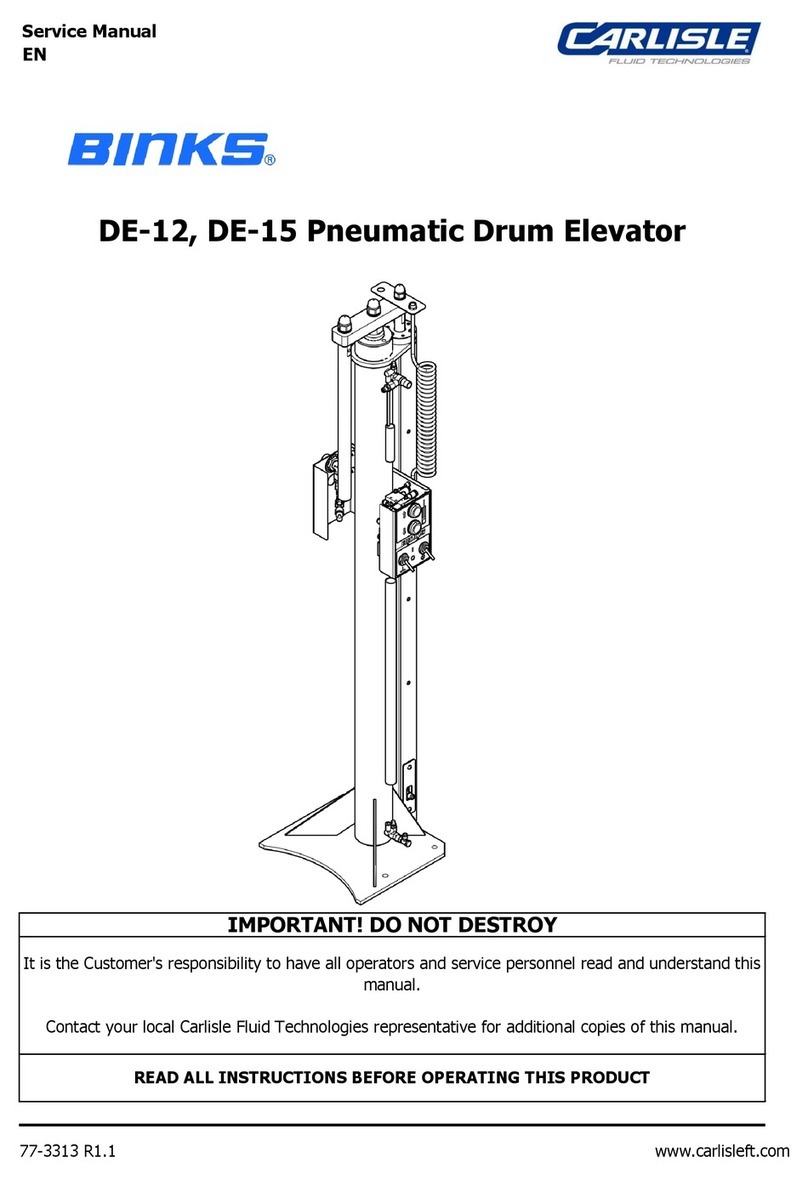 Carlisle Binks DE-12 Service manual