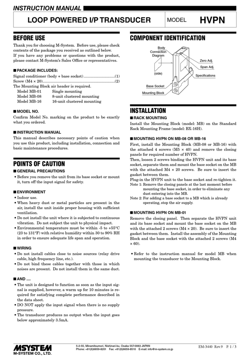 M-system HVPN User manual