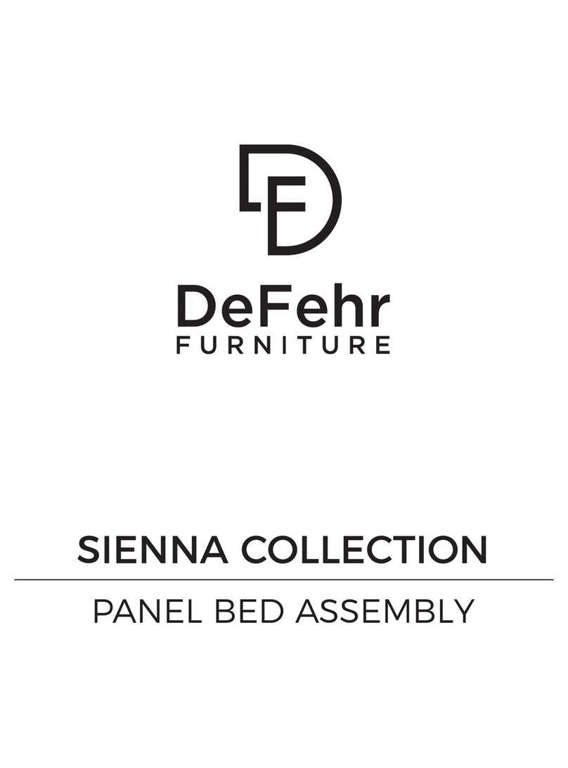 DeFehr SIENNA PANEL BED Assembly