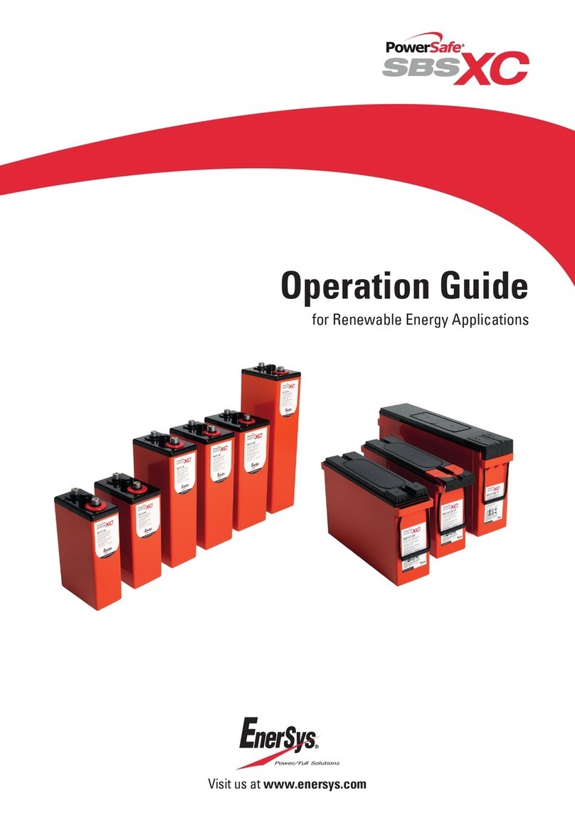 EnerSys PowerSafe SBS XC Series User manual