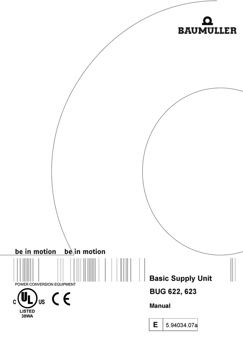 Baumuller BUG 622 User manual