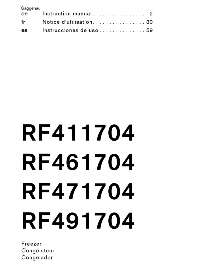 Gaggenau RF411704 User manual