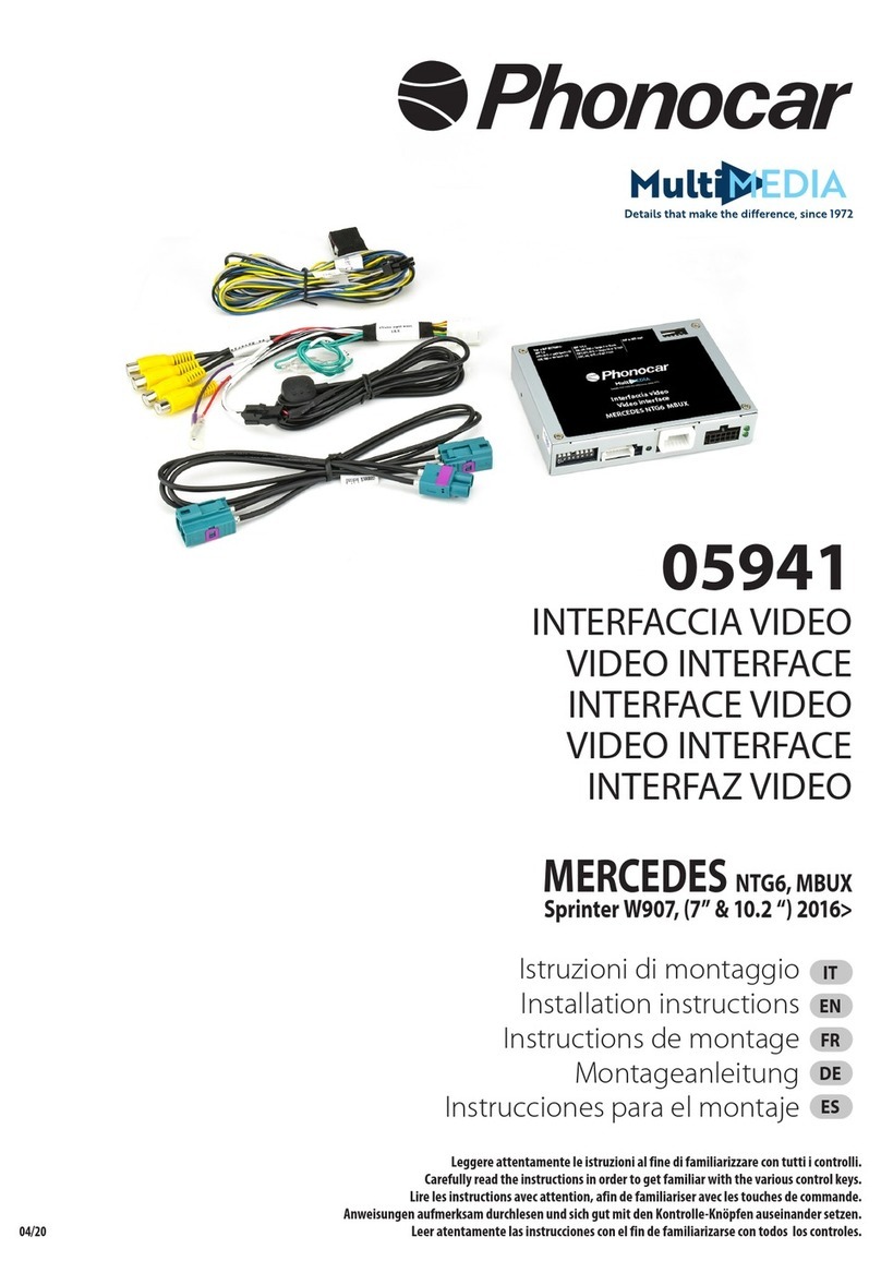 Phonocar 05941 installation instructions