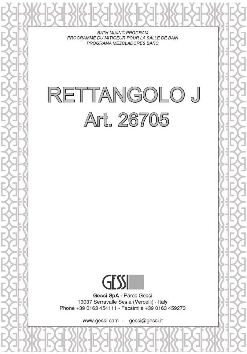 Gessi RETTANGOLO J 26705 manual