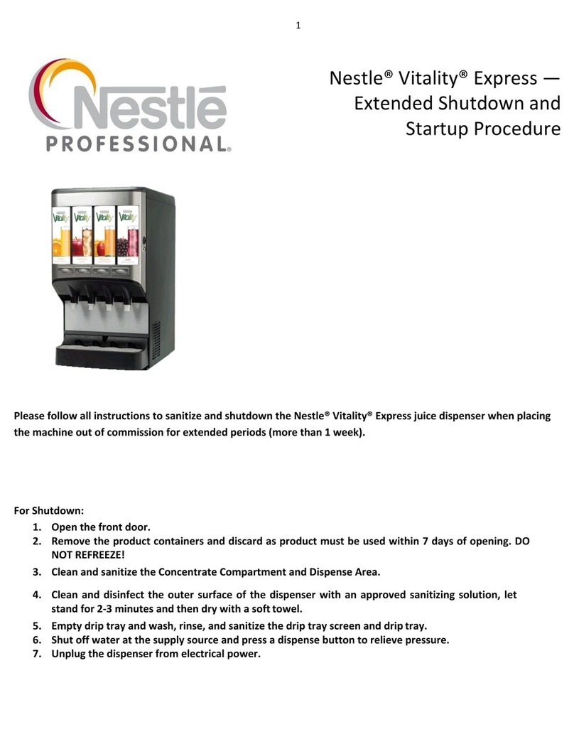 NESTLE Vitality Express Service manual