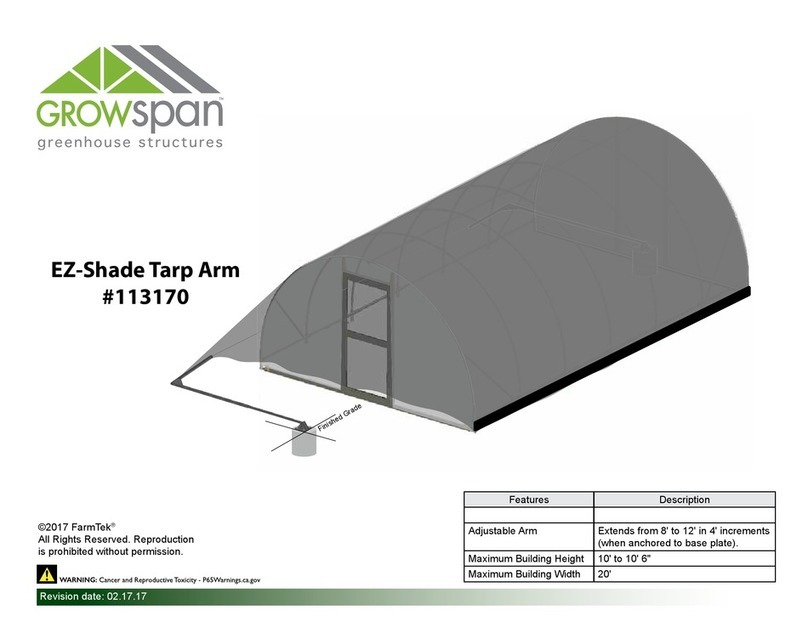 GrowSpan 113170 manual