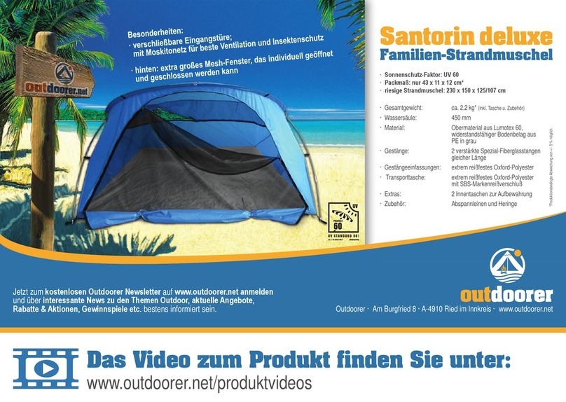 outdoorer Santorin deluxe Assembly instructions