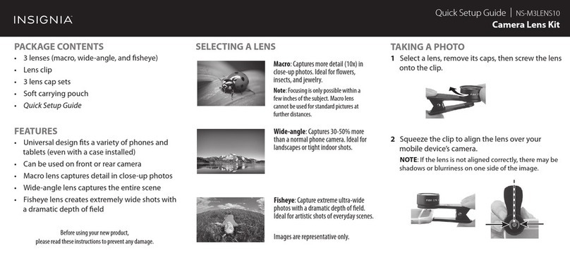 Insignia NS-M3LENS10 Quick setup guide