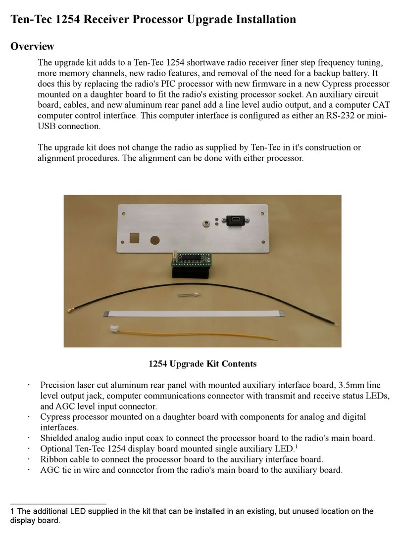 Ten-Tec 1254 Upgrade Installation Guide