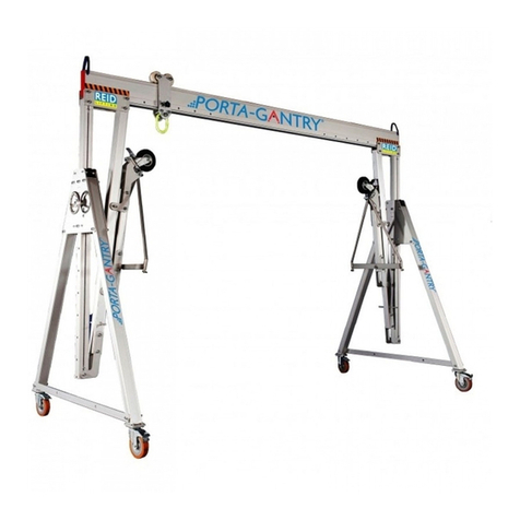 REID LIFTING PORTA GANTRY Series Installation instructions