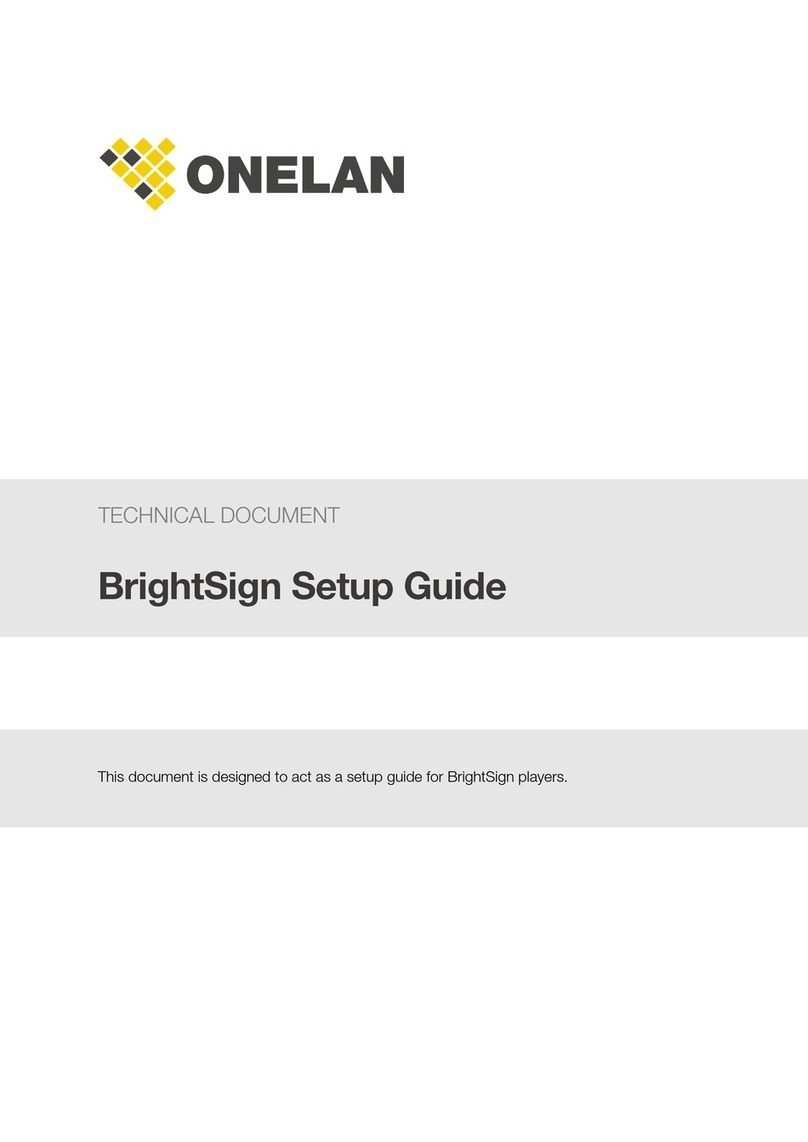 ONELAN BrightSign Technical document