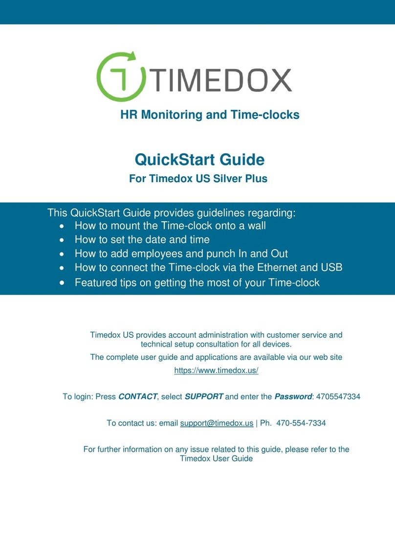 TIMEDOX Silver Plus quick start guide