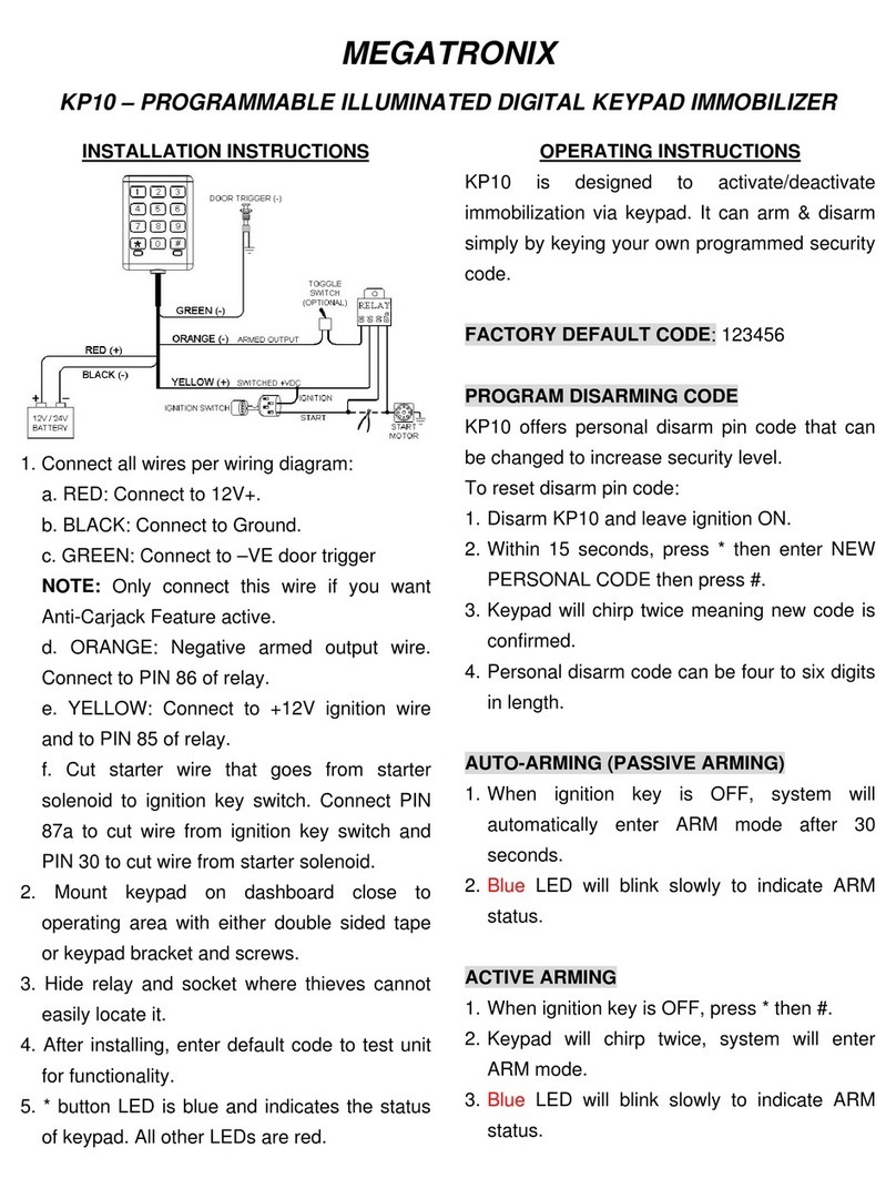 MEGATRONIX KP10 User manual