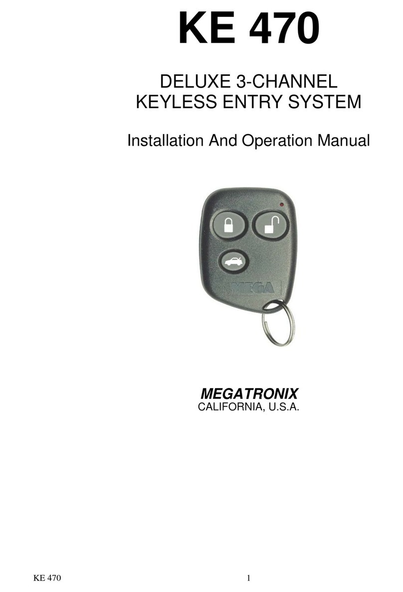 MEGATRONIX KE 470 Installation and operation manual