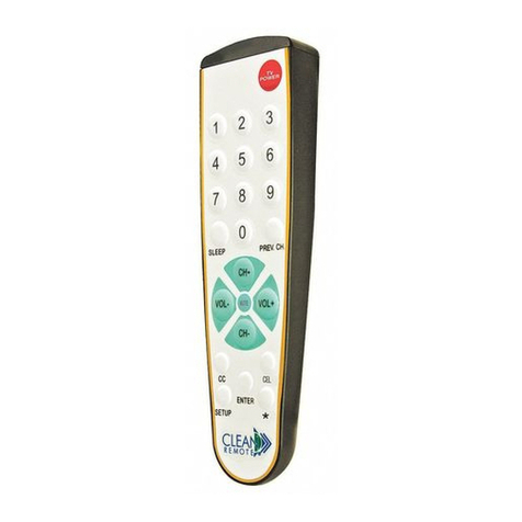 Clean Remote CR3BCB Instructions for