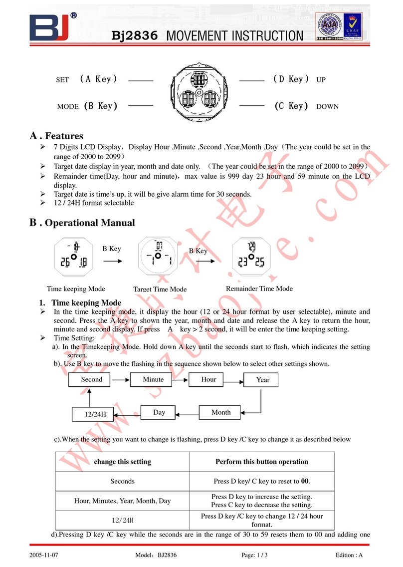BJ BJ2836 User manual