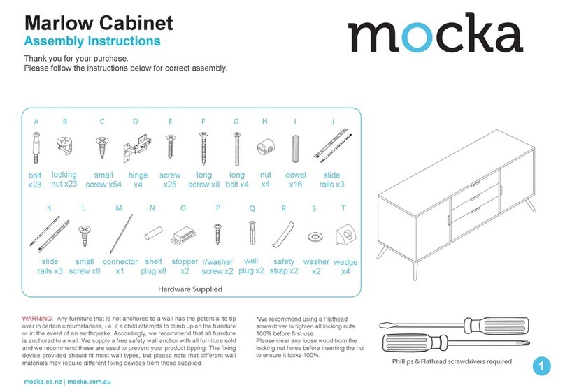 moska Marlow Cabinet User manual