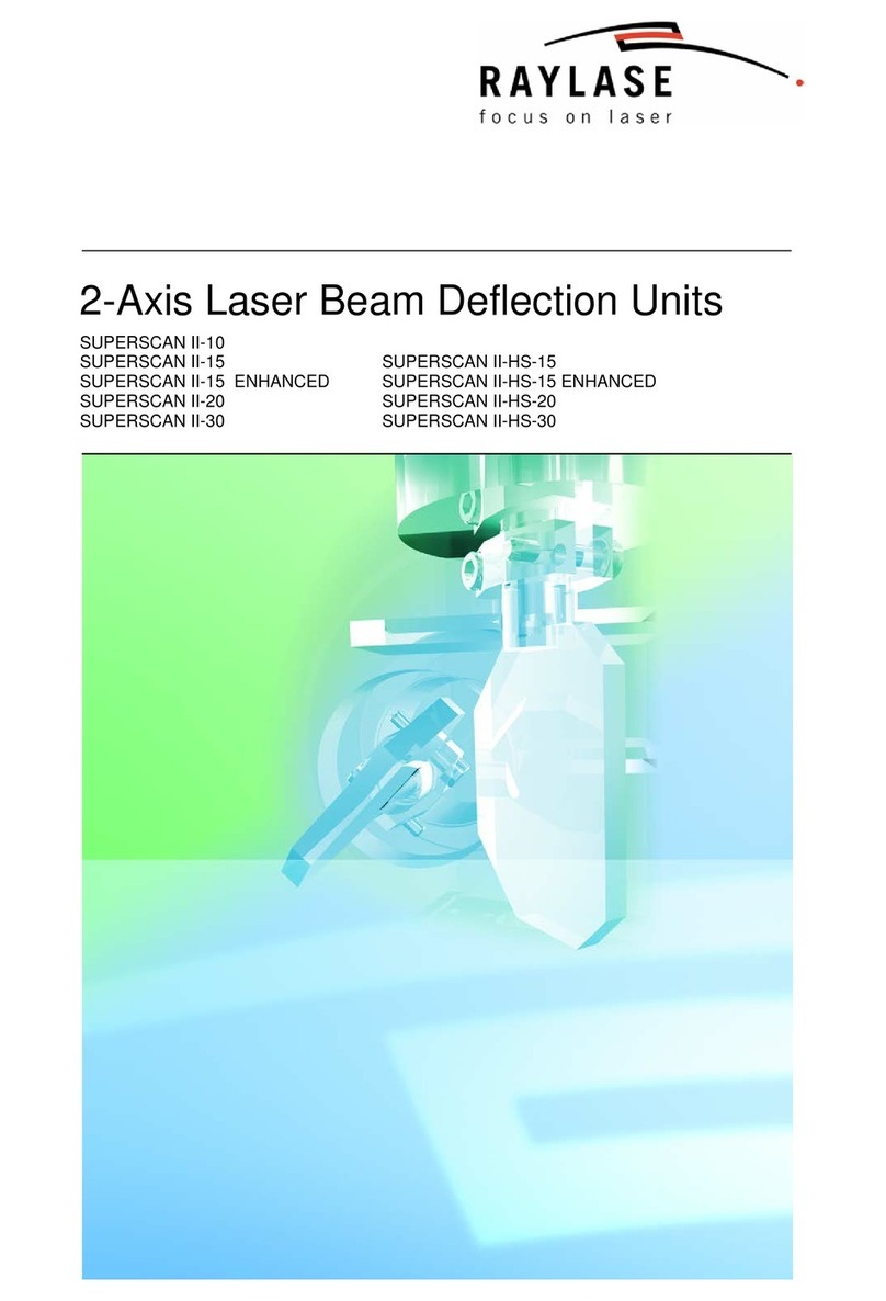 RAYLASE SUPERSCAN II-10 User manual