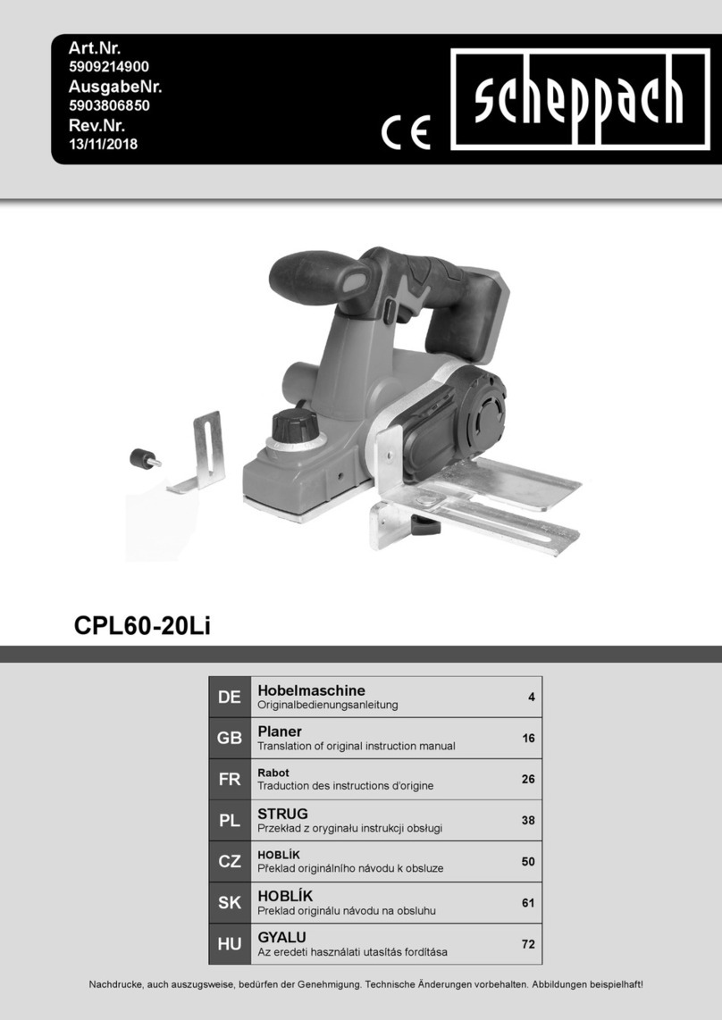 Scheppach CPL60-20Li Translation of original instruction manual