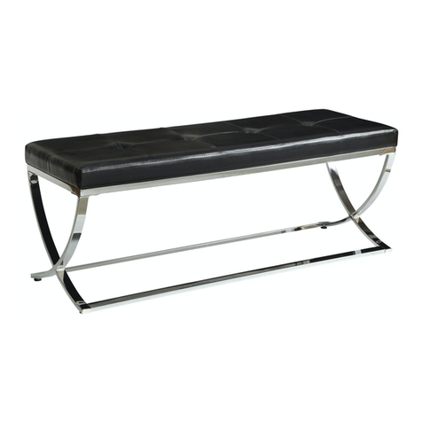 Coaster Bench 501156 Assembly instruction Coaster Bench 501156 Assembly instruction