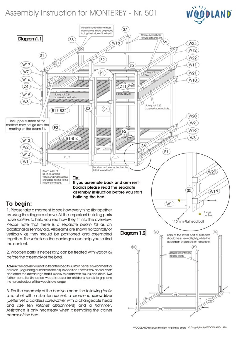 Woodland MONTEREY 501 Assembly instruction