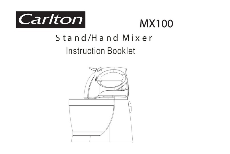 Carlton MX100 Instruction booklet