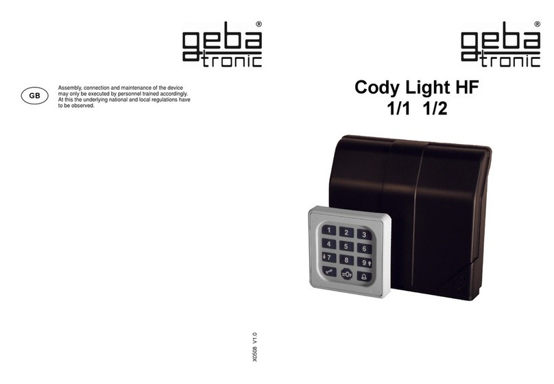 gebatronic Cody Light HF 1/1 manual