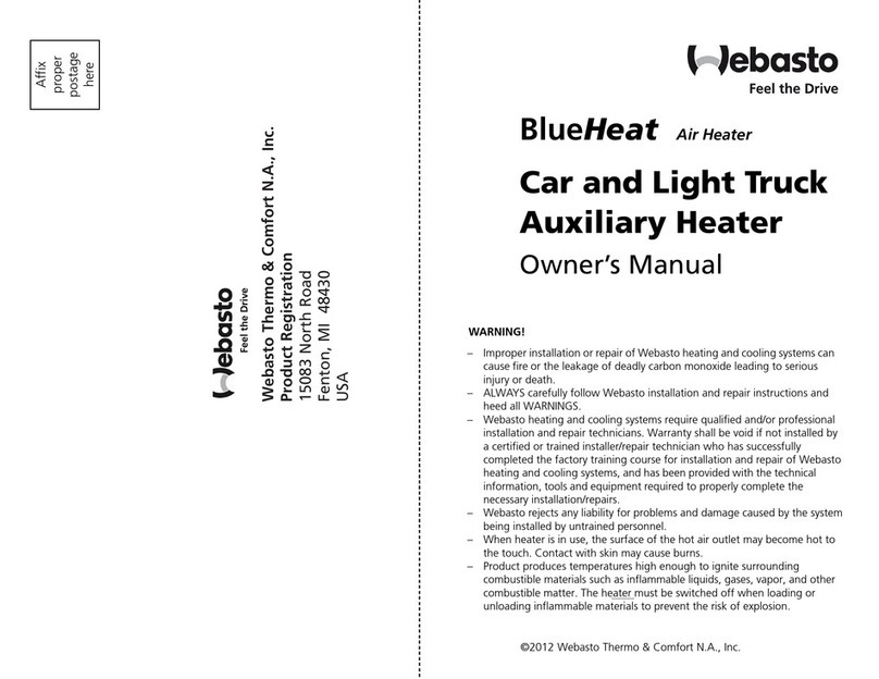 Webasto BlueHeat User manual