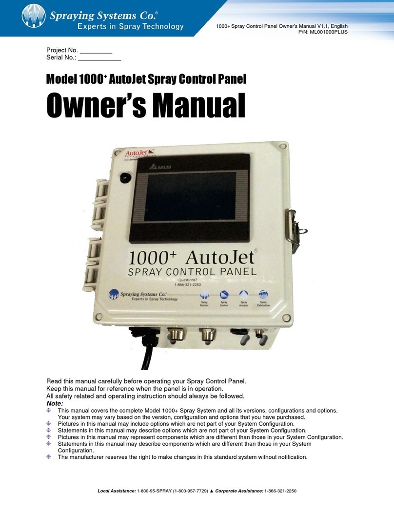 Spraying Systems AutoJet 1000+ owner's manual