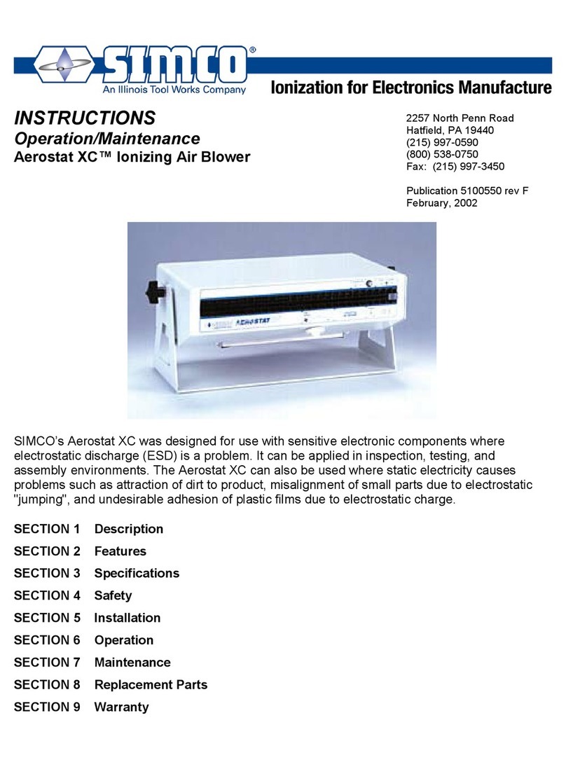 Illinois Tool Works Simco Aerostat XC Instruction Manual