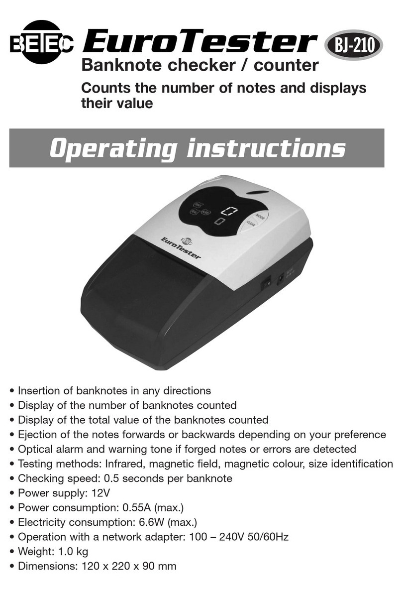 Betec EuroTester operating instructions