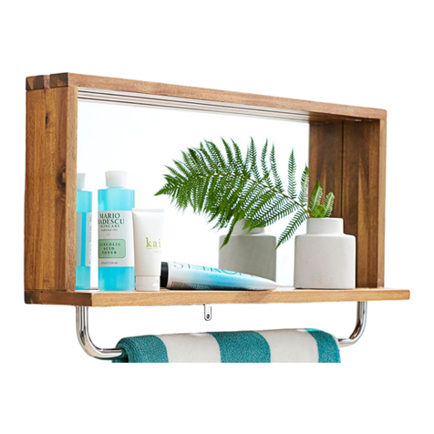 PotteryBarn Outdoor Mirror Shelf with Hooks Assembly/mounting instructions PotteryBarn Outdoor Mirror Shelf with Hooks Assembly/mounting instructions