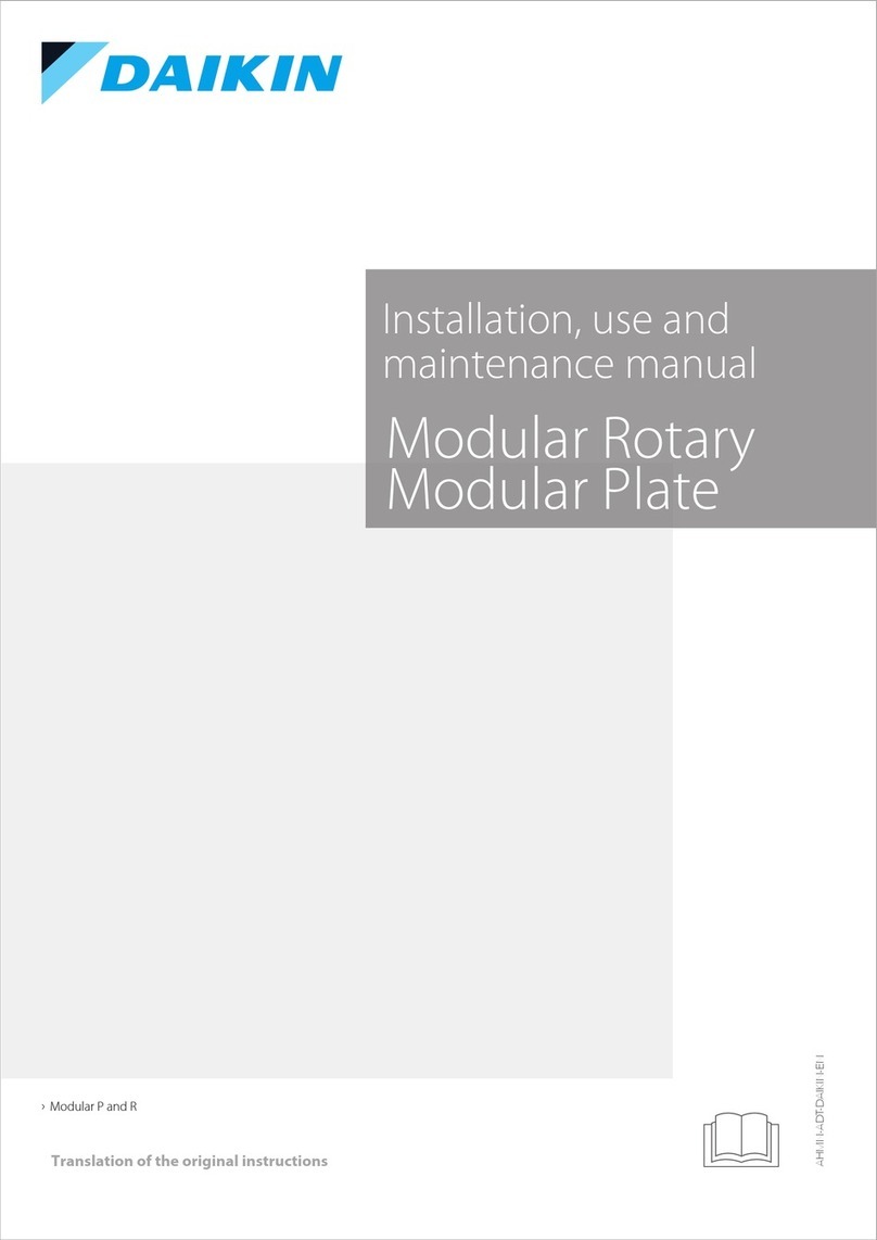 Daikin Modular Rotary Instructions for installation, use and maintenance manual Daikin Modular Rotary Instructions for installation, use and maintenance manual