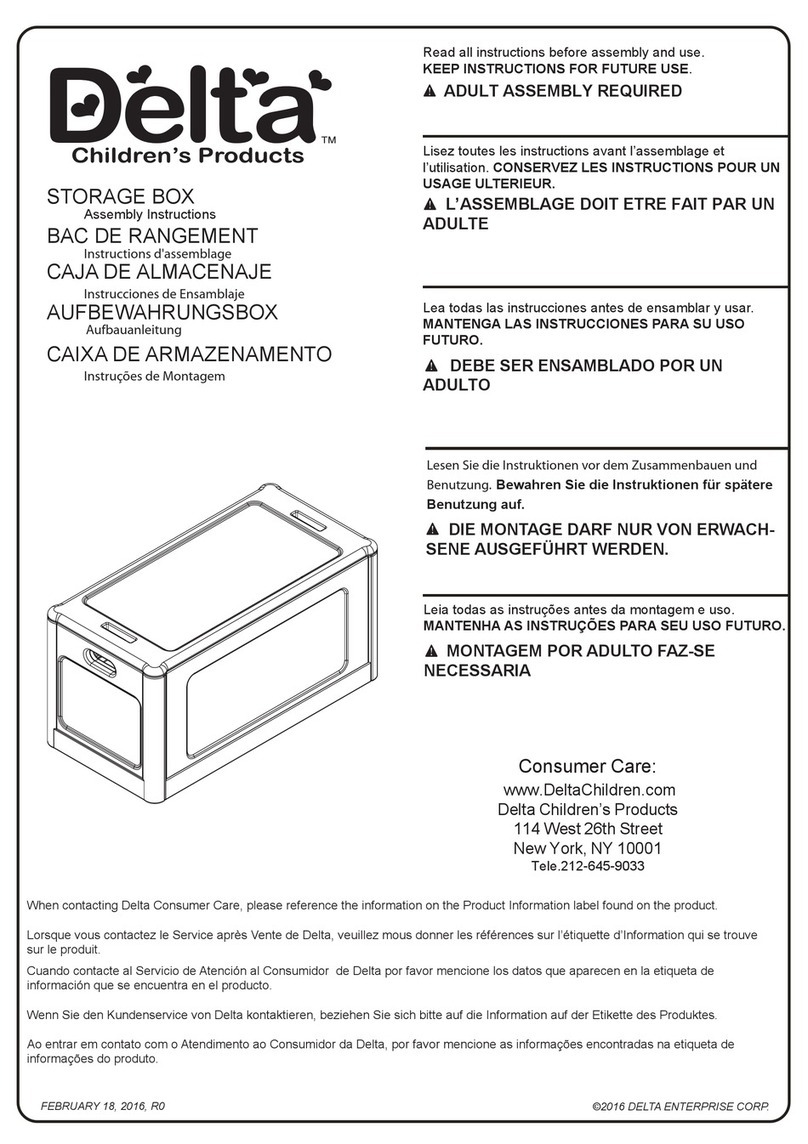 Delta STORAGE BOX User manual