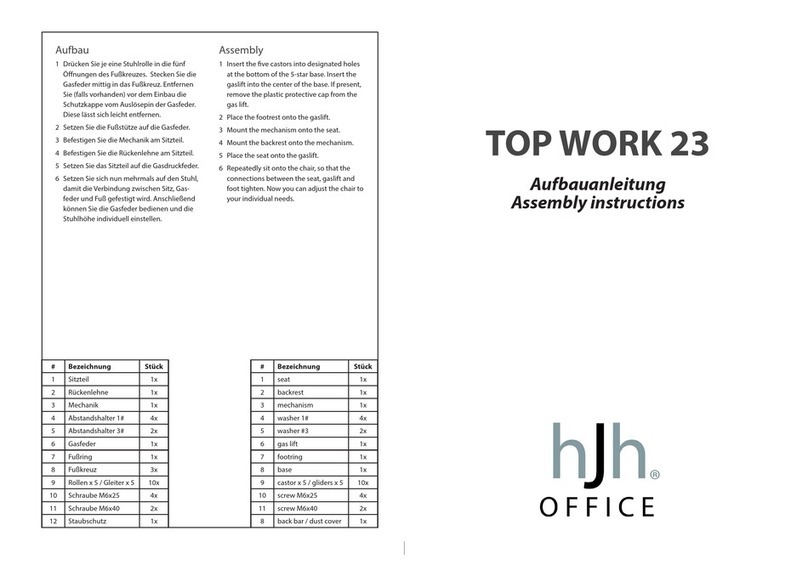 HJH office TOP WORK 23 Assembly instructions