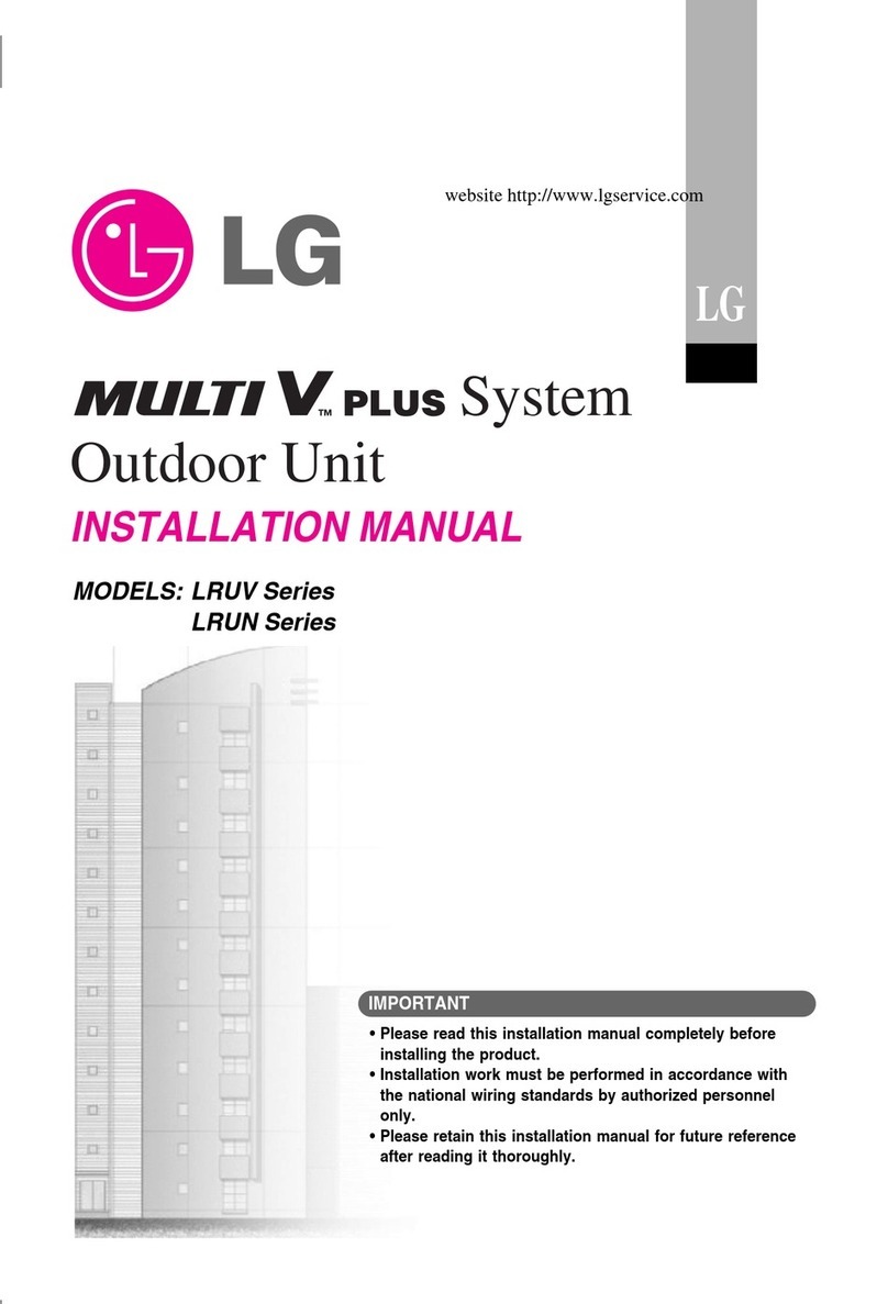 LG MULTI V PLUS LRUV Series User manual
