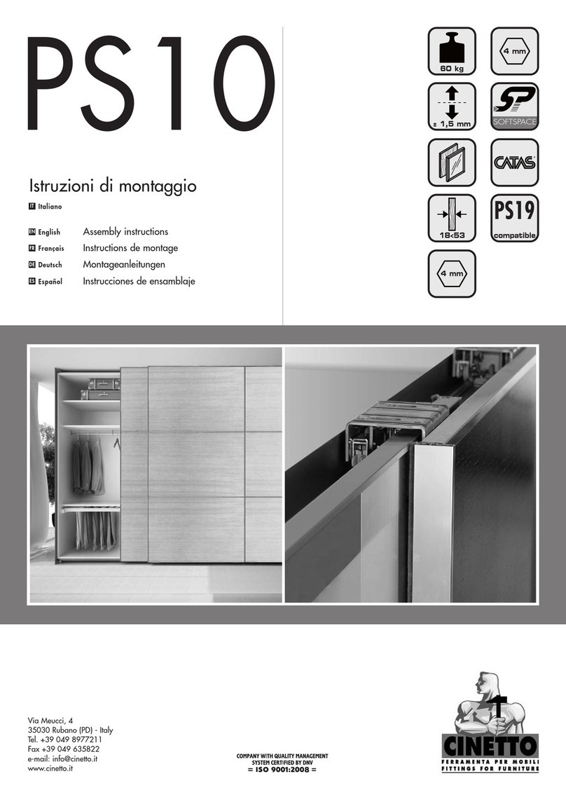 cinetto PS10 Assembly instructions