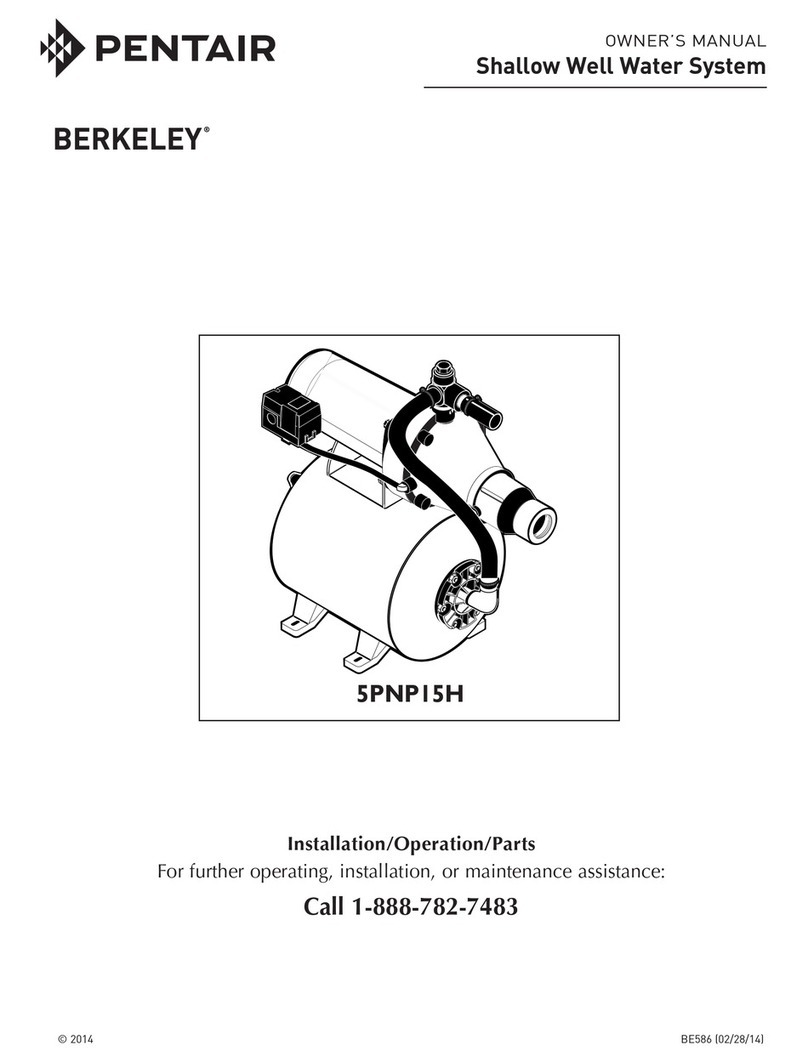 Pentair Berkeley 5PNP15H owner's manual