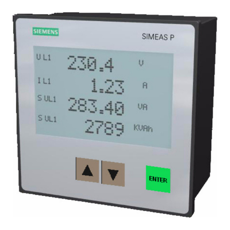 Siemens SIMEAS P 7KG7550 User manual