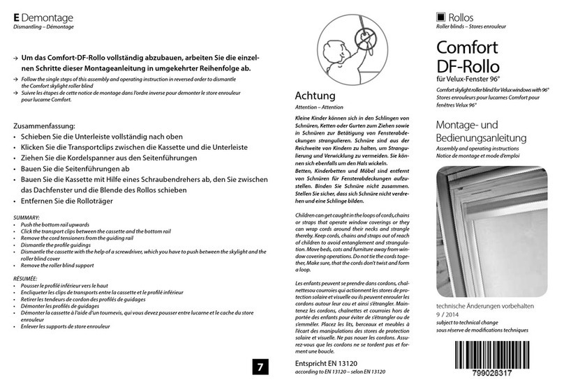 Rollos Comfort DF-Rollo User manual