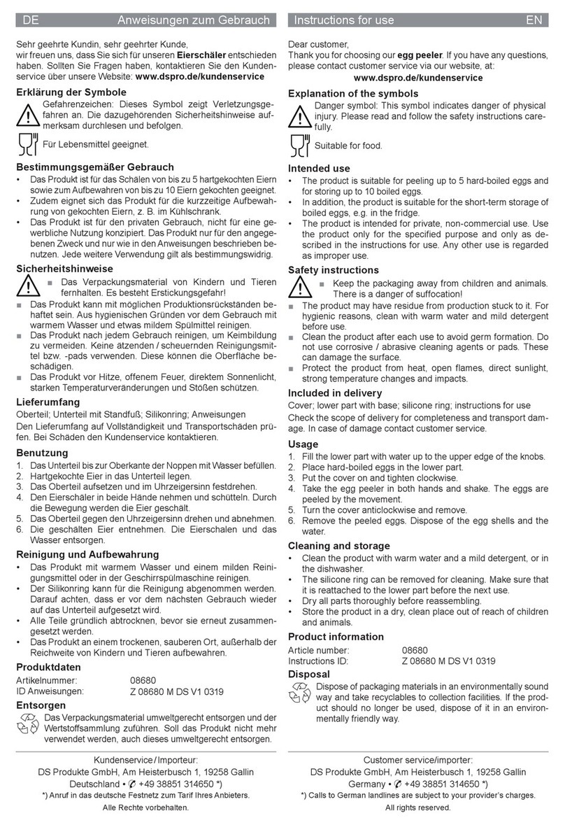 DS Produkte 08680 Instructions for use DS Produkte 08680 Instructions for use