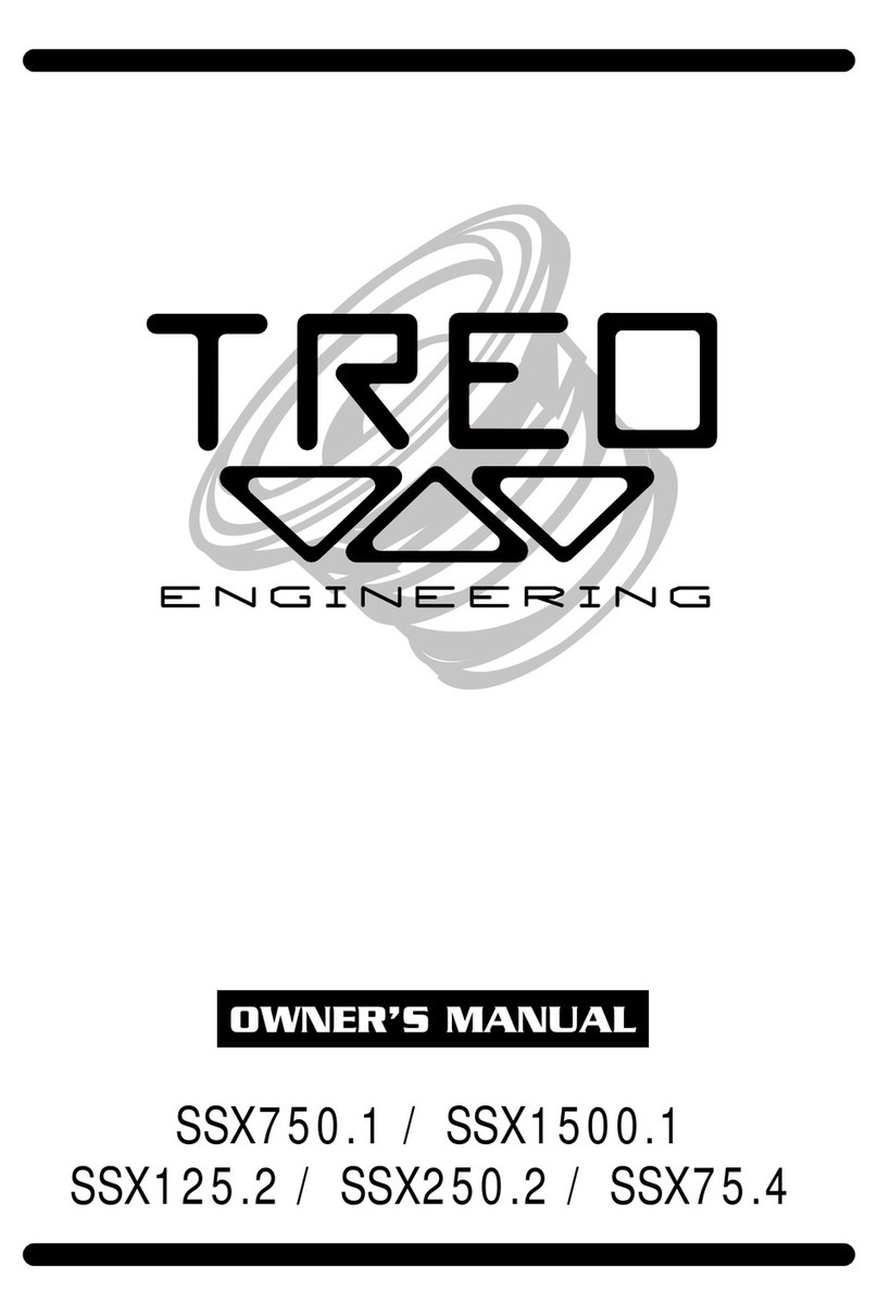 Treo Engineering SSX750.1 owner's manual