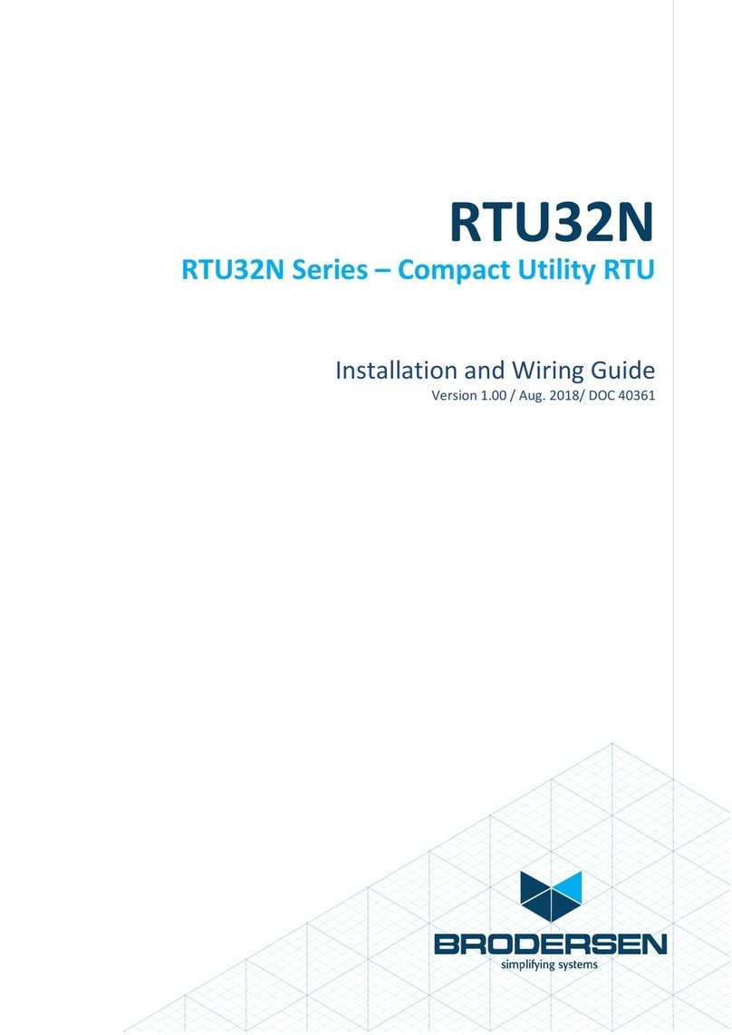 Brodersen RTU32N Series Installation and wiring guide