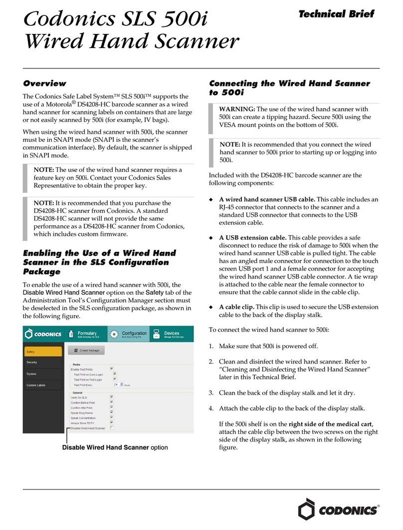 Codonics SLS500i Reference guide Codonics SLS500i Reference guide
