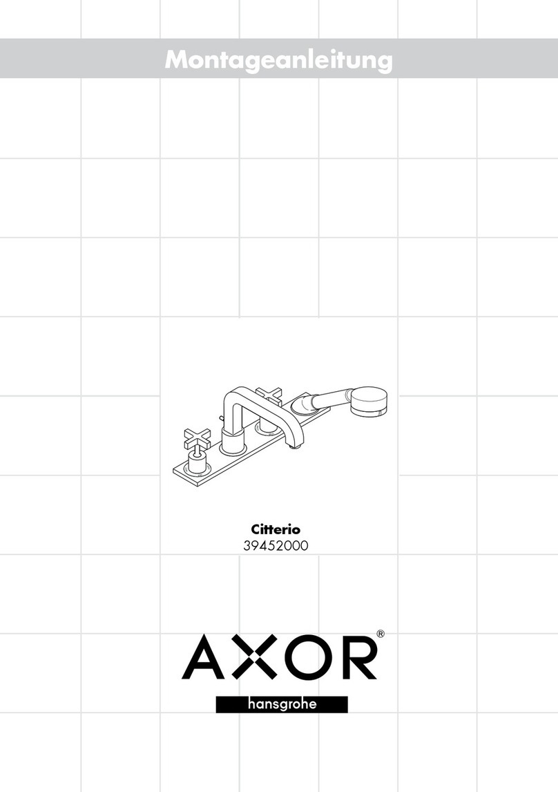 Hans Grohe AXOR Citterio 39452000 User manual