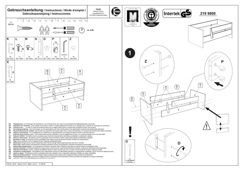 PAIDI 219 9800 instructions
