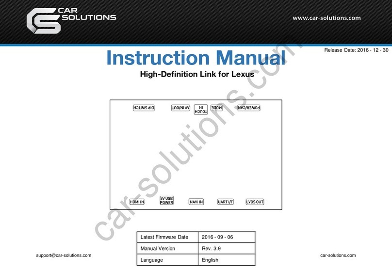 Car Solutions 866932 instruction manual