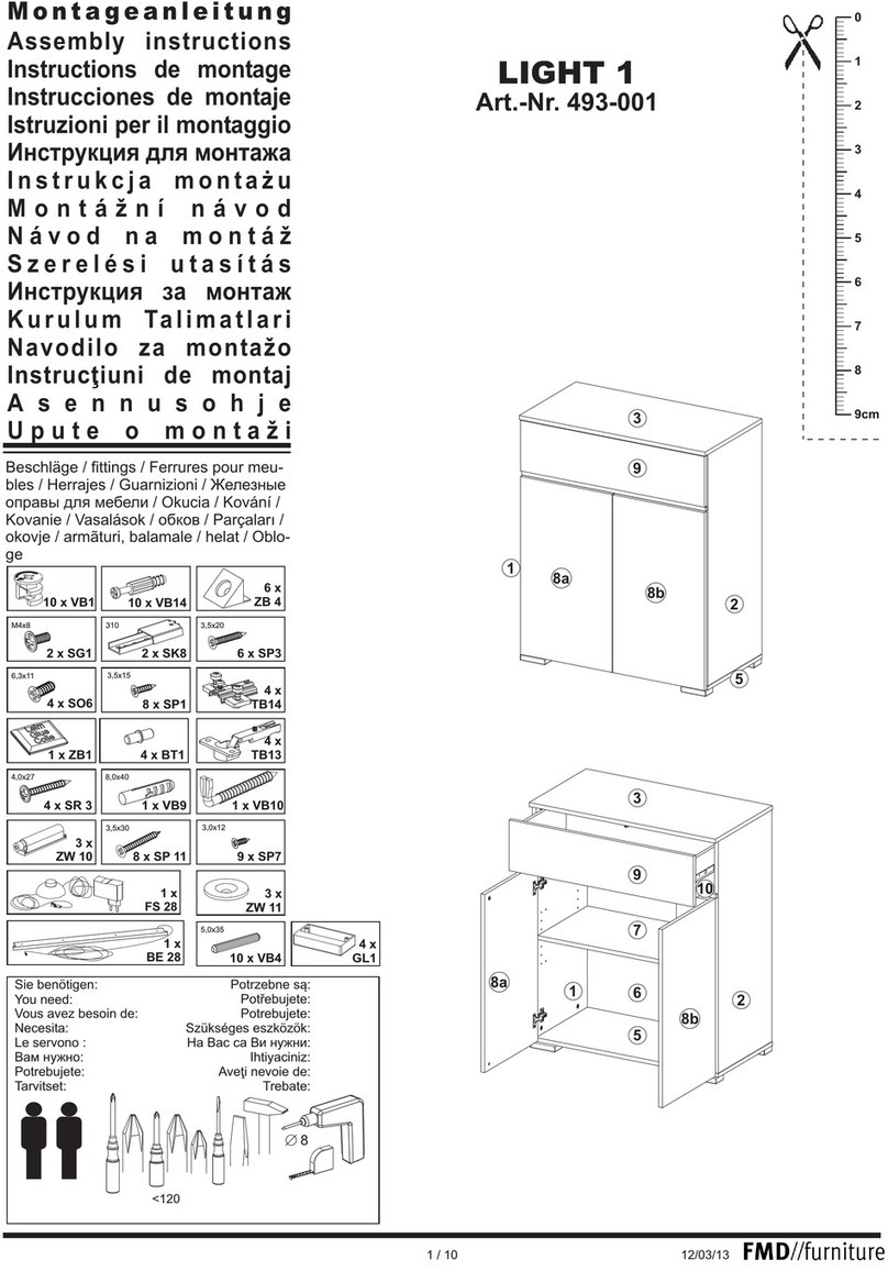 FMD Furniture LIGHT 1 493-001 Assembly instructions FMD Furniture LIGHT 1 493-001 Assembly instructions