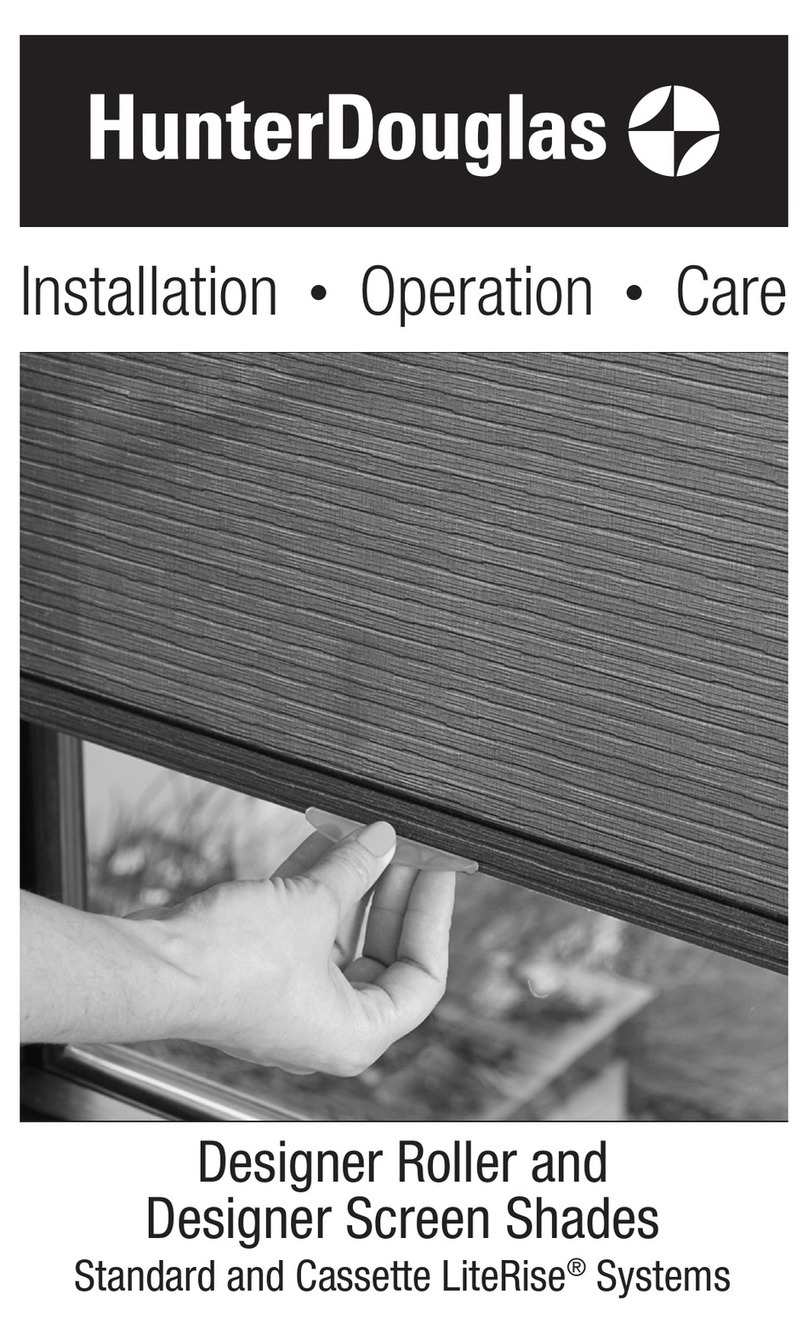HunterDouglas Designer Installation operation care